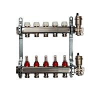 Группа коллекторов с расход. НЕРЖ БЕЗ КРАНОВ 10-вых 1"x3/4" VR113-10A ViEiR (5/1)