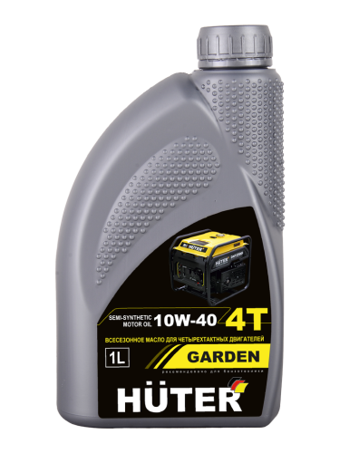 Масло моторное 10W-40 полусинтетическое для четырёхтактных двигателей Huter (73/8/1/1) фото 2
