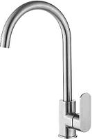 45205 Accoona Смеситель д/кухни высокий излив, гайка. Нерж (1/10)