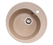 Мойка каменная GranAlliance G-10 d500 круглая БЕЖЕВЫЙ (405)