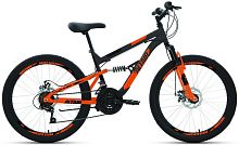 Велосипед подростковый двухподвесный FORWARD ALTAIR MTB FS 24 D, колесо 24'', рост 15'', сезон 2021-