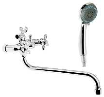 7578 Accoona Смеситель д/ванны 1/2 кер перключатель кран-букса. Латунь (1/10+7130S)