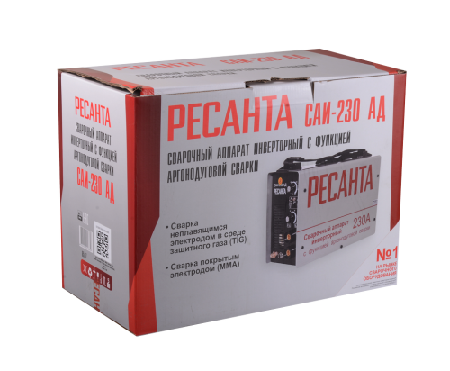 Сварочный аппарат инверторный Ресанта САИ-230 АД (аргонодуговой) (65/17) фото 4