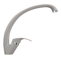 U007-331 Смеситель Ulgran высокий нос БЕЛЫЙ