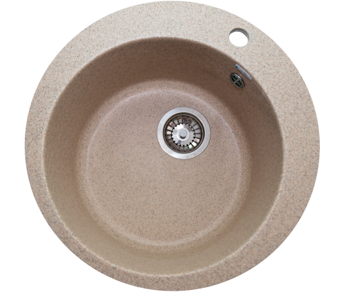 Мойка каменная GranAlliance G-11 d495 круглая ПЕСОК (U101)