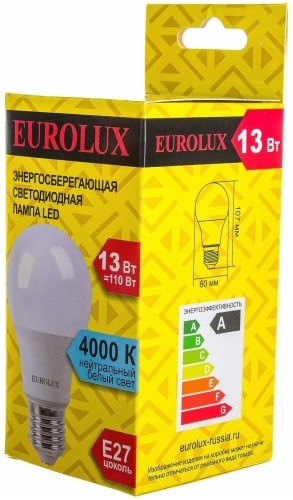 Лампа светодиодная Eurolux LL-E-A60-13W-230-4K-E27 фото 7