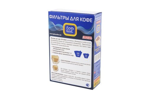 Фильтры для кофеварок TOP HOUSE 390629/95634 неотбеленные фото 2