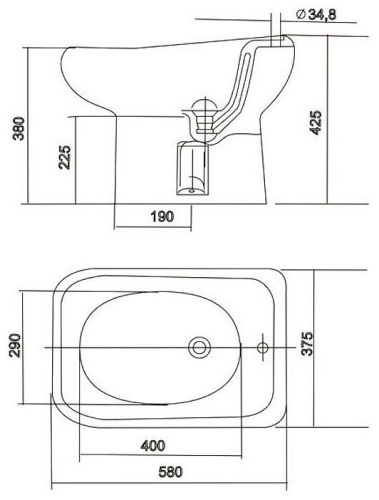 Биде "Альфана" белый /Ст. Оскол/ фото 2 Биде "Альфана" белый /Ст. Оскол/ фото 2