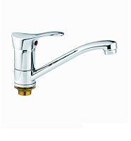 4251 Accoona Смеситель д/кухни 35мм короткий излив 15см гайка (1/10)