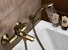 C6316 Accoona Смеситель ванна кор. нос БРОНЗА (1/10)