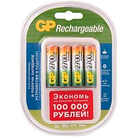 Зарядное устройство + аккумуляторы GP PB420 и 4 аккум. АА (LR6) (PB420GS270AAHCF-2CR4)