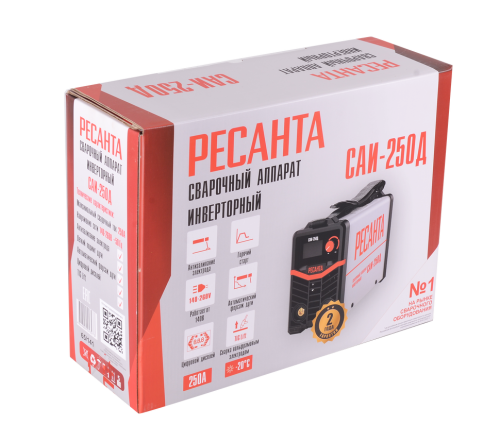 Сварочный аппарат инверторный Ресанта САИ-250Д (65/141) фото 2