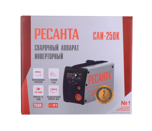 Сварочный аппарат инверторный Ресанта САИ 250К (компакт) (65/38) фото 15