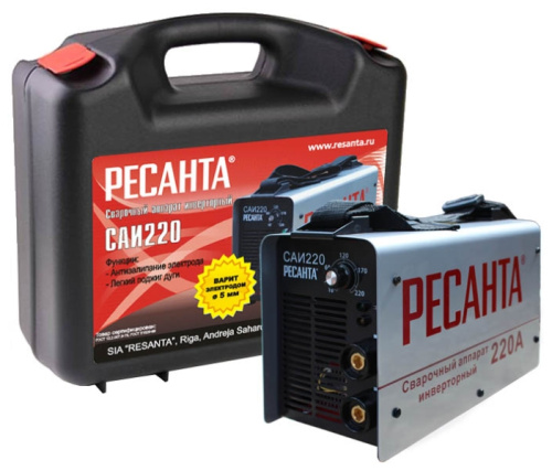 Сварочный инвертор Ресанта САИ-220 кейс
