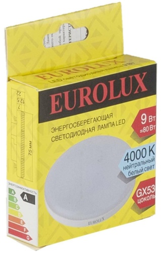 Лампа светодиодная Eurolux LL-E-TAB-9W-230-4K-GX53 фото 8