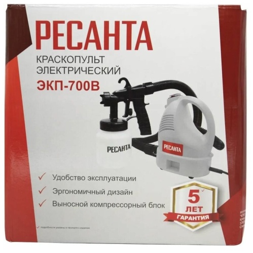 Сетевой краскопульт Ресанта ЭКП-700В фото 3