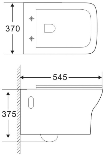 BELBAGNO ROMANO Чаша унитаза подвесного безободкового, BB248CHR-SM фото 10