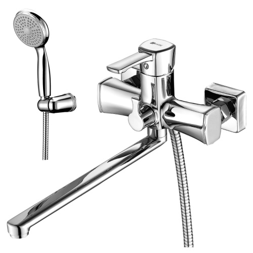 LeMark LM0551C EVITTA Смеситель универсальный с дивертором. Хром