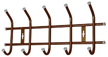 Вешалка настенная НИКА ВНТ5, металл, медный/антик, 5 рожков 48,5 х21,5см х85см