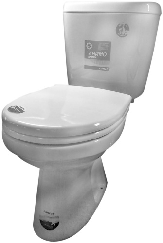 Унитаз компакт "Анимо 04" 2РА косой белый /Santek/ 1WH302134 фото 14