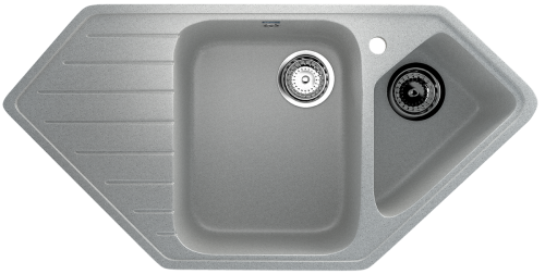 U409-310 Мойка Ulgran 2 чаши угловая СЕРАЯ U409-310 Мойка Ulgran 2 чаши угловая СЕРАЯ