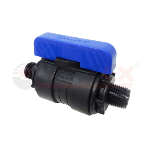 ПНД Кран шаровый 1"х3/4" нр/нр ДУ20 (7/35)