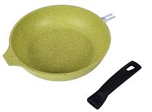 Сковорода - традиционная 24 см  KUKMARA Trendy style 241TSL, алюминий, салатовый