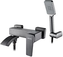 63124АТ Accoona Смеситель д/ванны 35мм короткий поворотный излив/встроен. Графит (1/10)