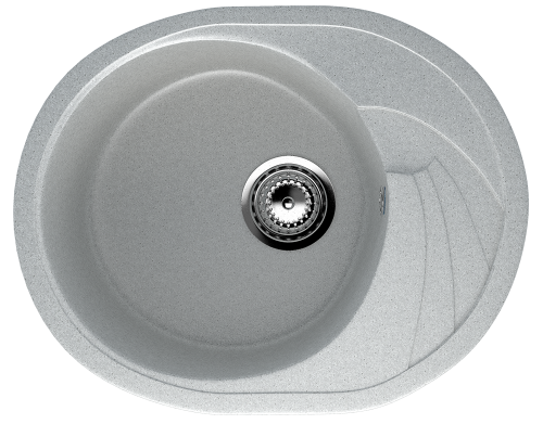 U403-310 Мойка Ulgran 58*46 мини-овал СЕРЫЙ
