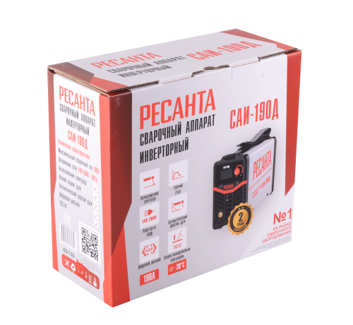Сварочный аппарат инверторный Ресанта САИ-190Д (65/139) фото 8