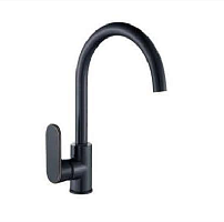 AF15504FW Смеситель для кухни "утка" высокий излив, черная бронза