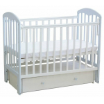 Кровать детская ФЕЯ 328 белый, размеры (ВхШхД) – 109,5 х 65,4 х 124,8 см