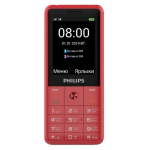 Телефон Philips Xenium E169 красный